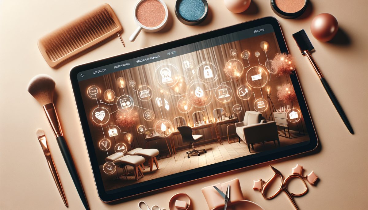 Salão de beleza com ferramentas digitais