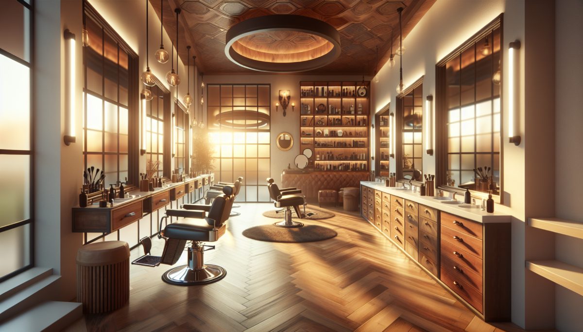 Um profissional de barbearia realizando design de sobrancelhas em um cliente.
