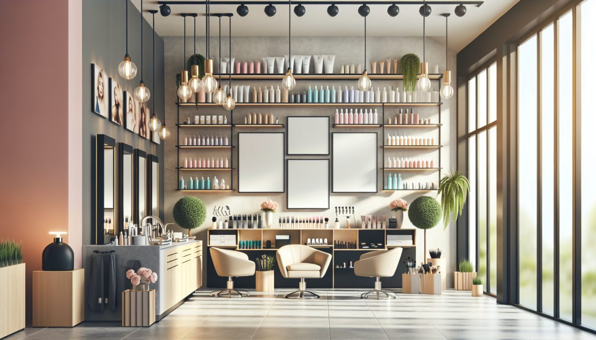 Cliente em salão recebendo tratamento capilar enquanto faz corte de cabelo.