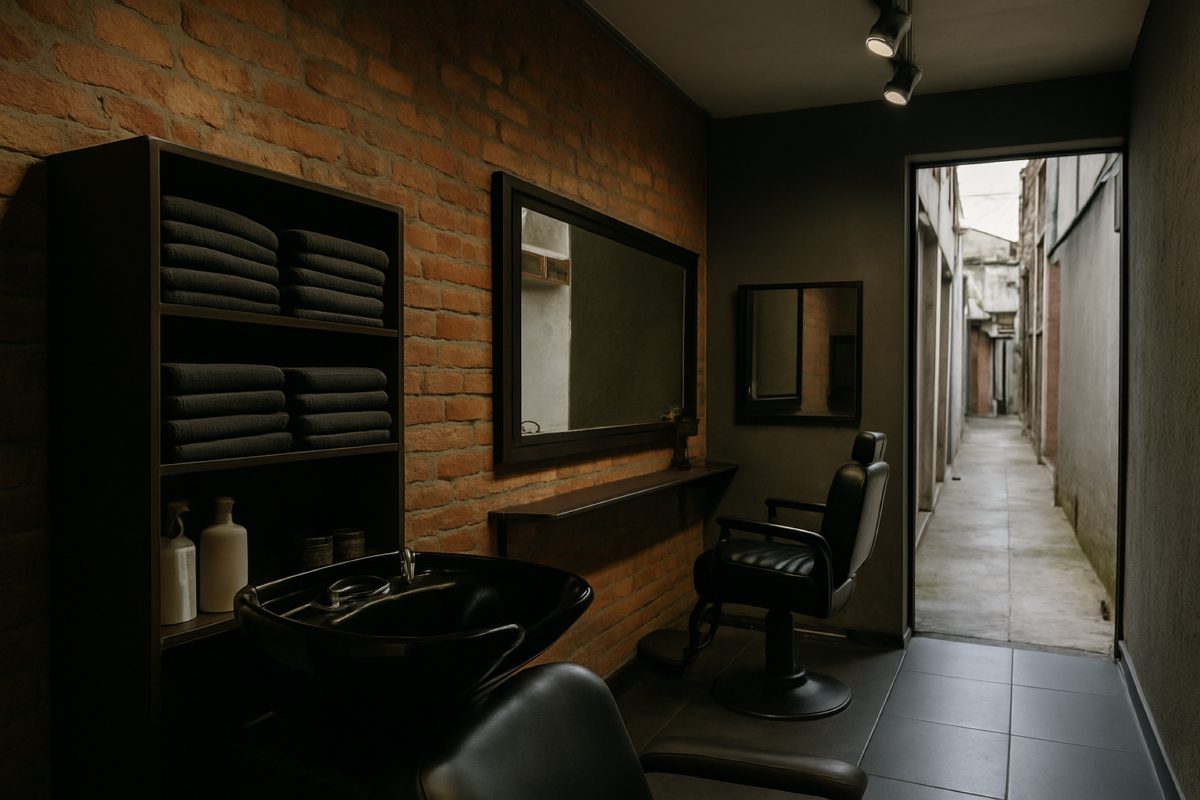 Profissional de estética ajustando agenda entre atendimentos