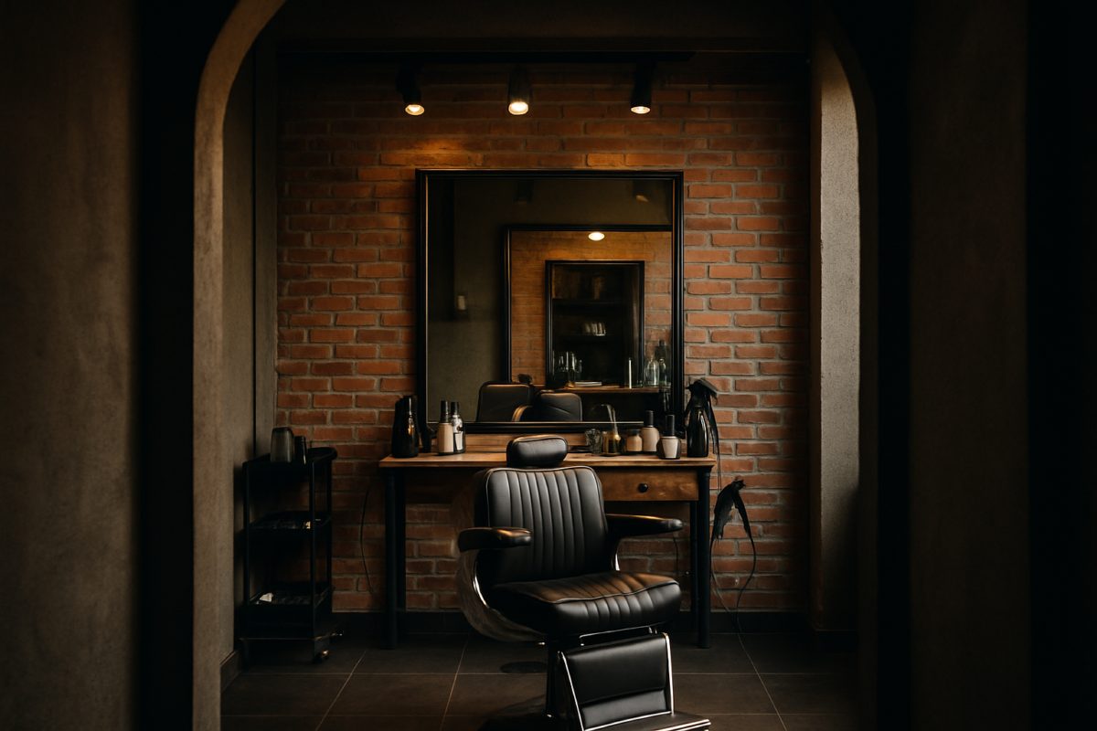 Profissional de estética calculando custos em uma clínica de beleza